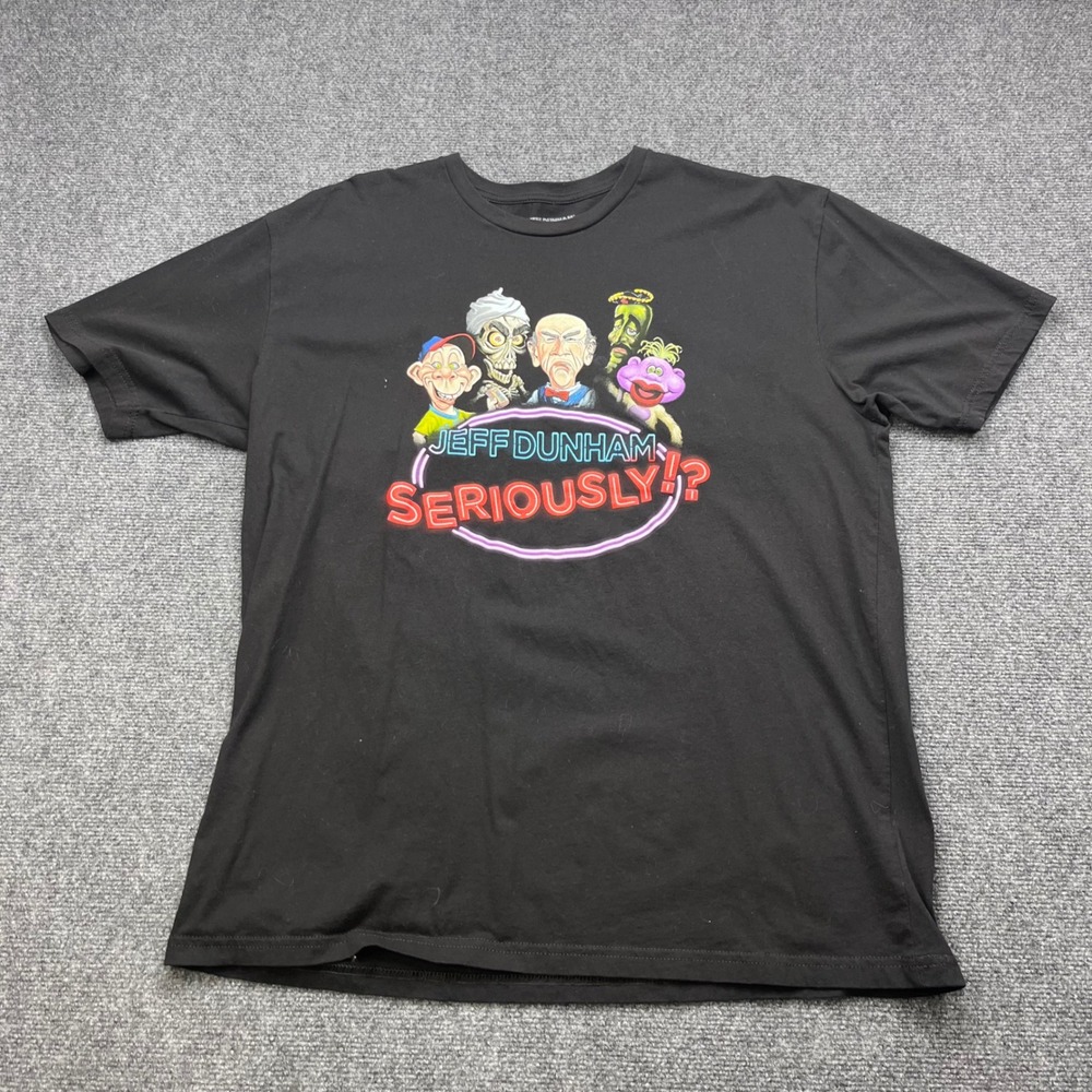 Jeff Dunham Seriously Tour Comedy Graphic Black T-Shirt